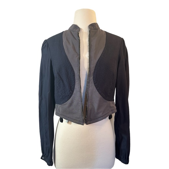BCBGMaxAzria Cropped Corset Style Jacket - Picture 2 of 15